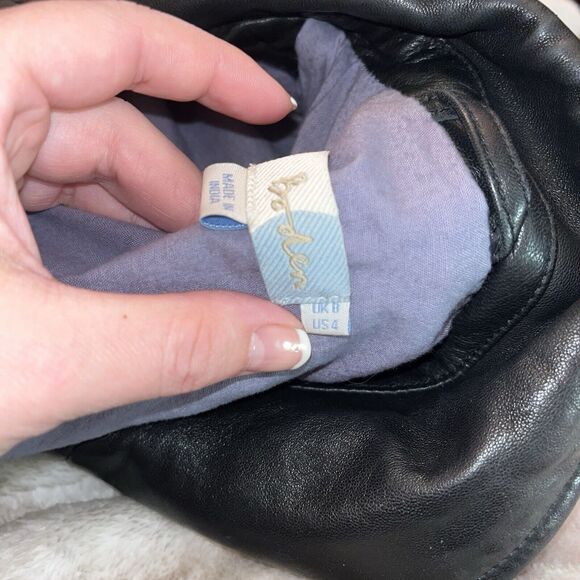 Boden Jacket Black 100% Leather Moto Biker Asymmetrical Zipper Size 4 EUC Gorg - Picture 13 of 16